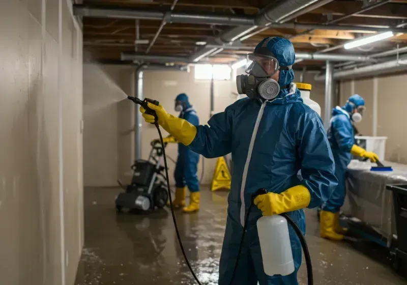 Basement Sanitization and Antimicrobial Treatment process in Katonah, NY